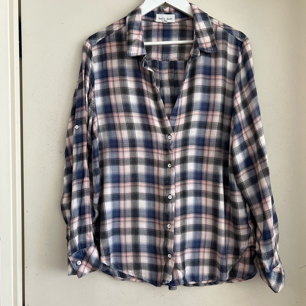 Bella Dahl Plaid Rachel Button Down Shirt